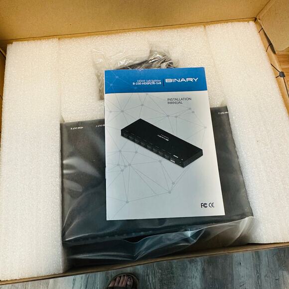 Binary 230 Series 1x8 HDMI Splitter & Clock Stretcher (B-230-HDSPLTR-1x8) NIB - Picture 10 of 10